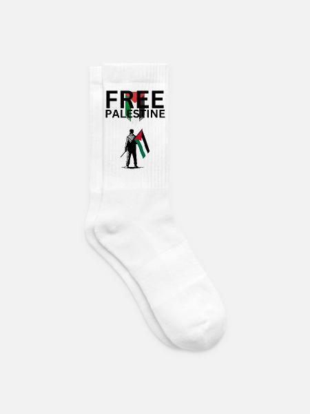 Free Palestine - Tennissocken - Weiß