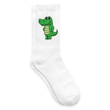 crocodile - Tennis socks - white - Right