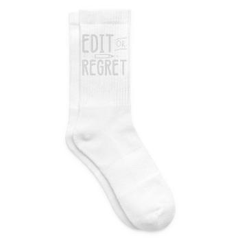 Edit Or Regret Grammar Polizei Englisch Lehrer - Tennissocken - Weiß - Rechts