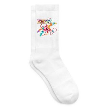 Zitronige Garnelen Meeresfrüchte - Tennissocken - Weiß - Rechts