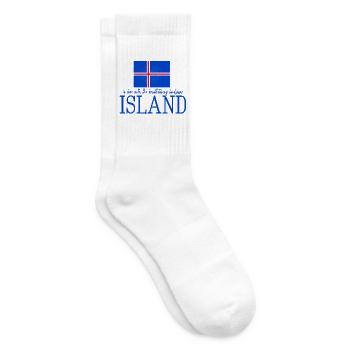 Island Iceland - Tennissocken - Weiß - Rechts