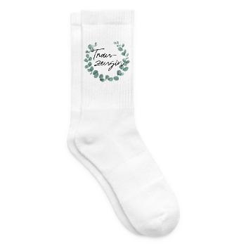 Trauzeugin - Junggesellinnenabschied - Tennissocken - Weiß - Rechts