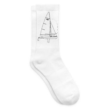 470er Riss - Tennissocken - Weiß - Rechts