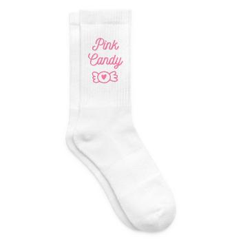 Rosa Süßigkeiten - Tennissocken - Weiß - Rechts