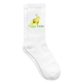 Happy Easter - Tennissocken - Weiß - Rechts