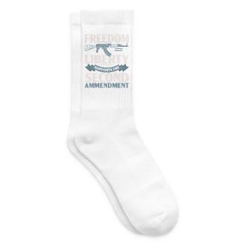 Freedom Liberty Unterstützt Den Zweiten Verfassung - Tennissocken - Weiß - Rechts