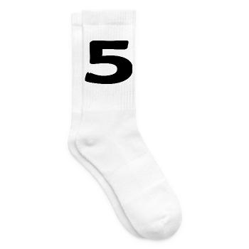 5. 5 JAHRE. 5-JÄHRIGES JUBILÄUM. 5-JÄHRIGES JUBILÄUM. 5. - Tennissocken - Weiß - Rechts