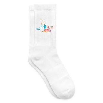 Federnde Pilates Rumpfmuskulatur - Tennissocken - Weiß - Rechts