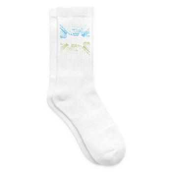 Parkour Freies Laufen Traceur Freestyle Sport - Tennissocken - Weiß - Rechts