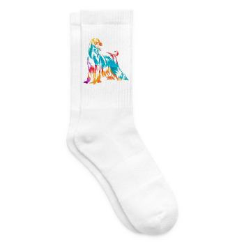 Geschmeidiger Windhund Rennsport - Tennissocken - Weiß - Rechts