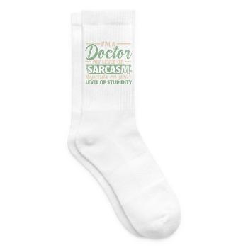 Ich bin ein Arzt Arzt Chirurg Medizinisches Stetho - Tennissocken - Weiß - Rechts