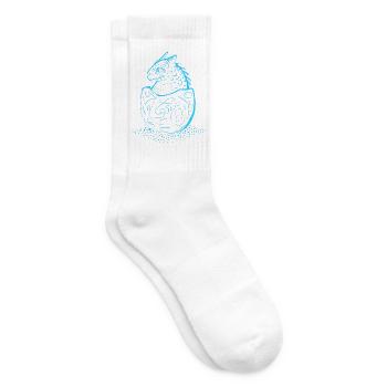 Drachen-Baby - Tennissocken - Weiß - Rechts