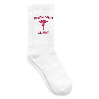 AVM WW2 USA MEDICAL CORPS US Flagge ROT - Tennissocken - Weiß - Rechts
