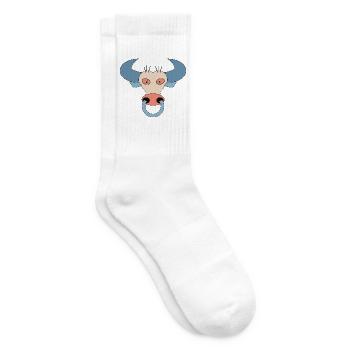Cow N7T - Neues NFT Style - Tennissocken - Weiß - Rechts