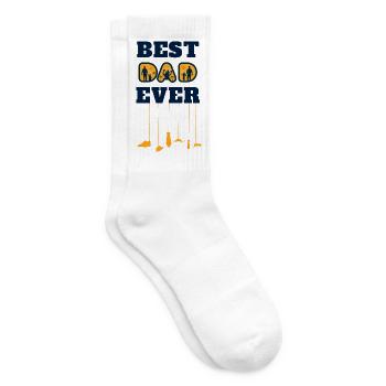 Meilleur papa de tous les temps - Chaussettes de tennis - blanc - Droite