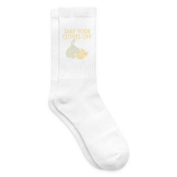 Knoblauch Pflanze - Tennissocken - Weiß - Rechts