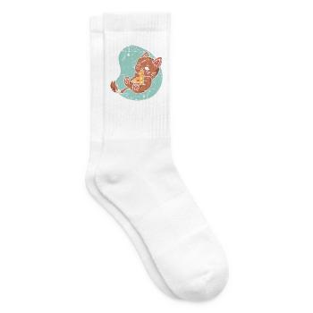 Pizza Katze Pizza Liebhaber Italienisches Essen Ki - Tennissocken - Weiß - Rechts