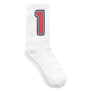 1. 1 JAHR. 1. JAHRESTAG. 1 JAHR GEBURTSTAG - Tennissocken - Weiß - Rechts
