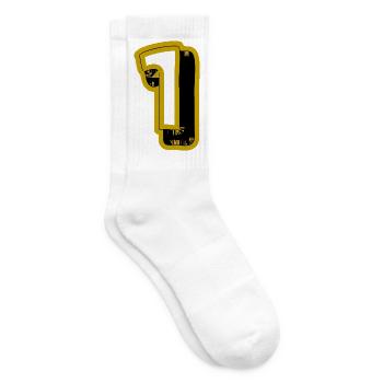 1. 1 JAHR. 1. JAHRESTAG. 1 JAHR GEBURTSTAG - Tennissocken - Weiß - Rechts