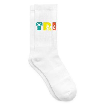 Triathle Triathle Triathlon - Tennissocken - Weiß - Rechts