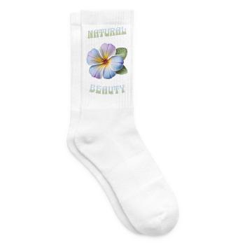 Natural Beauty – Blossom Art - Tennissocken - Weiß - Rechts