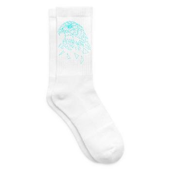 Adler geometrisch - Tennissocken - Weiß - Rechts