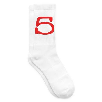 5. 5 JAHRE. 5-JÄHRIGES JUBILÄUM. 5-JÄHRIGES JUBILÄUM. 5. - Tennissocken - Weiß - Rechts