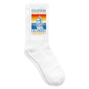 Entdeckung der Welten - Kolumbus' Suche - Kolumbus - Tennissocken - Weiß - Rechts
