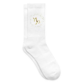 Steinbock Sternzeichen - Tennissocken - Weiß - Rechts