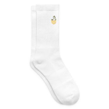 Kleine Ente Entchen Süße Babyente Entchen - Tennissocken - Weiß - Rechts