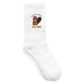 Unwiderstehlicher Biber Casanova - Tennissocken - Weiß - Rechts
