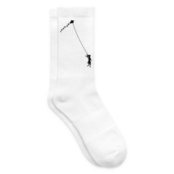 Let´s go fly a kite! - Tennissocken - Weiß - Rechts
