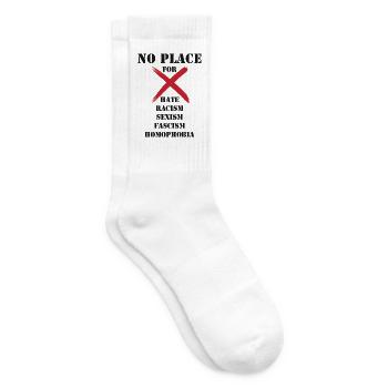Kein Platz für Rassismus - Tennissocken - Weiß - Rechts
