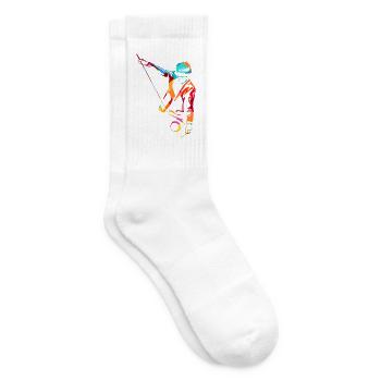 Geschickter Diabolo Zirkusspieler - Tennissocken - Weiß - Rechts
