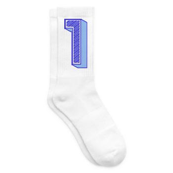 1. 1 JAHR. 1. JAHRESTAG. 1 JAHR GEBURTSTAG - Tennissocken - Weiß - Rechts