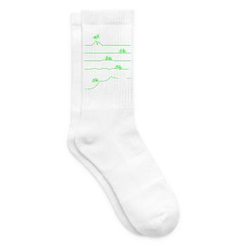 Fahrrad Downhill Mountainbike Stunt - Tennissocken - Weiß - Rechts