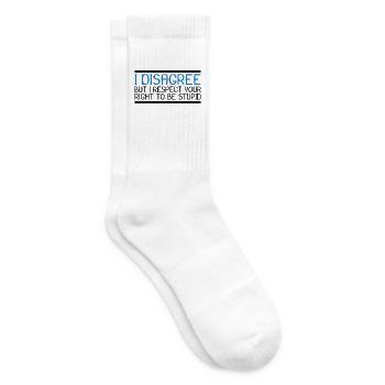 Lustiger Spruch Neu - Tennissocken - Weiß - Rechts