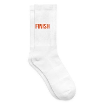 Finisher Sport T-Shirt zum Anpassen - Tennissocken - Weiß - Rechts