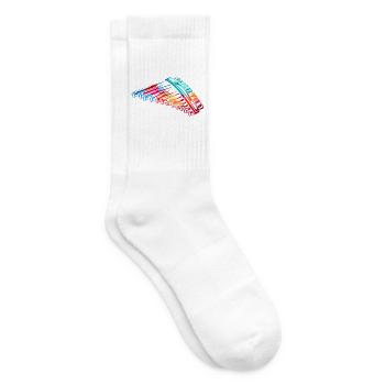 Melodische Panflöte Andenklang - Tennissocken - Weiß - Rechts