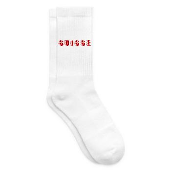 SCHWEIZ. LAND - Tennissocken - Weiß - Rechts