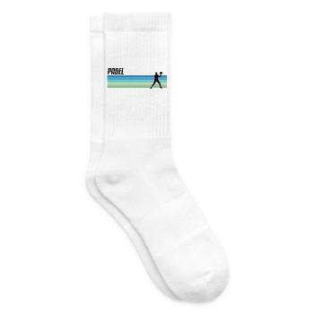 Padel Padelspieler Padeltennis Paddle Padeltrainer - Tennissocken - Weiß - Rechts