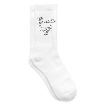 Rock Paper Scissors - Tennissocken - Weiß - Rechts