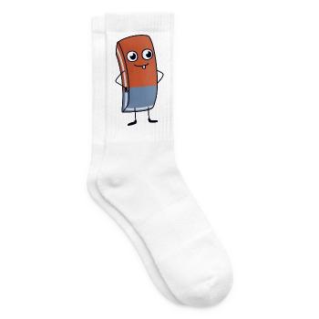 Bürogummi - Tennissocken - Weiß - Rechts