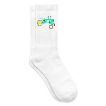 Traktor Trecker - Tennissocken - Weiß - Rechts