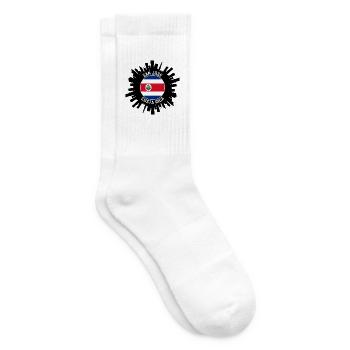 San Jose Skyline Costa Rica Flagge Reise-Souvenir - Tennissocken - Weiß - Rechts