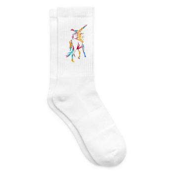 Grazile Voltigiererin Akrobatik - Tennissocken - Weiß - Rechts