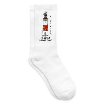 JUSSARÖ LEUCHTTURM Marine Textilien und Geschenke - Tennissocken - Weiß - Rechts