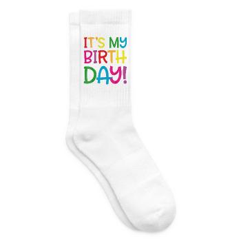 c'est mon anniversaire - Chaussettes de tennis - blanc - Droite
