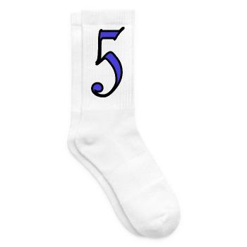 5. 5 YEARS. 5th ANNIVERSARY. 5 YEAR ANNIVERSARY - Tennis socks - white - Right