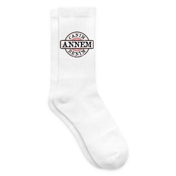 Mutter Anne Canim annem benim/ türkisch - Tennissocken - Weiß - Rechts